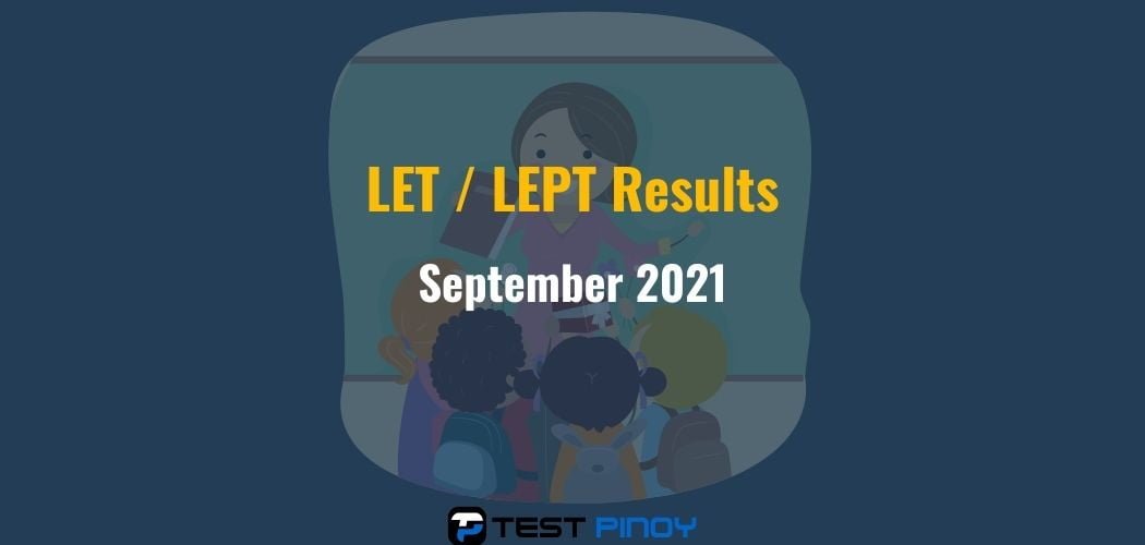 Sept 2021 LET Results - Test Pinoy