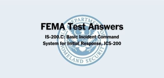 FEMA IS-200.C test answers