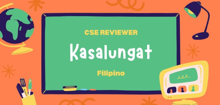 CSE Reviewer Filipino Kasalungat
