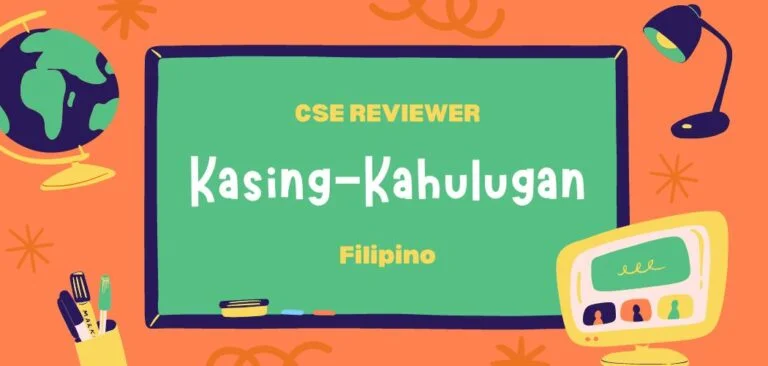 CSE Filipino Reviewer - Kasing Kahulugan