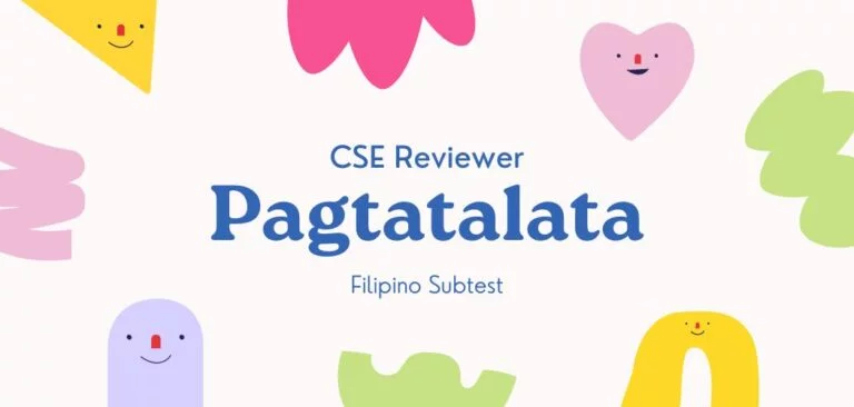 CSE Reviewer - Filipino Pagtatalata