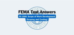 FEMA IS-1008 Test Answers