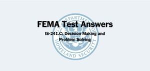 FEMA IS-241.C Test Answers