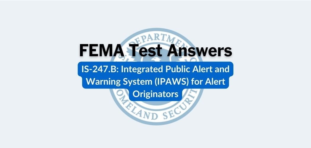 FEMA IS-247 Test Answers