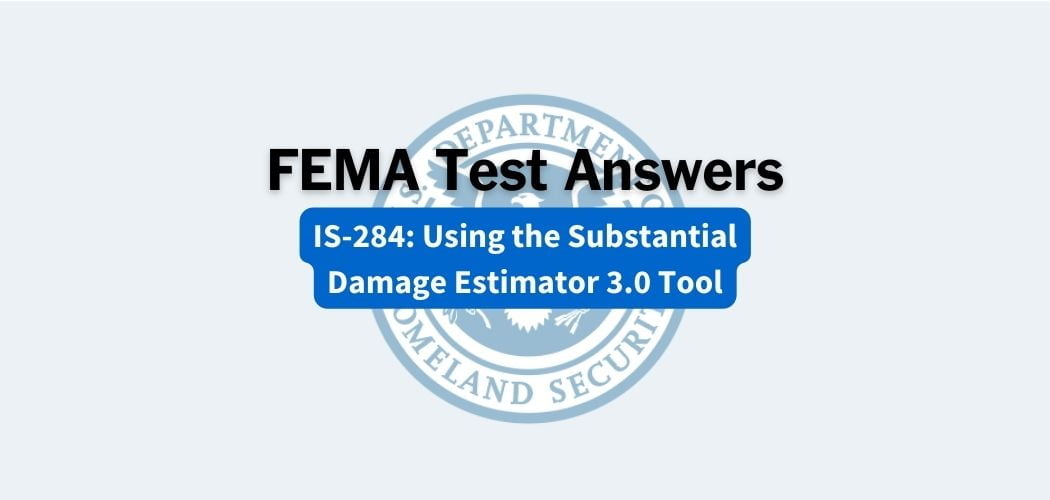 FEMA IS-284 Test Answers