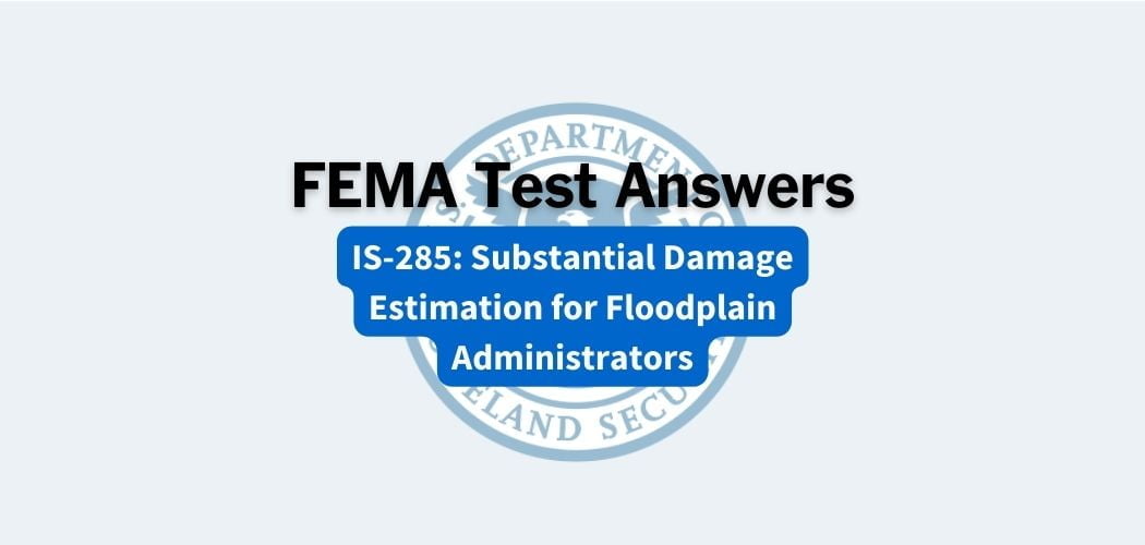 FEMA IS-285 Test Answers