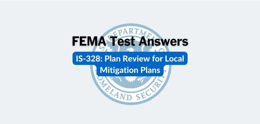 FEMA IS-328 Test Answers