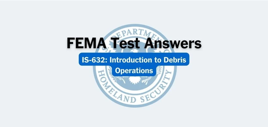 FEMA IS-632 Test Answers
