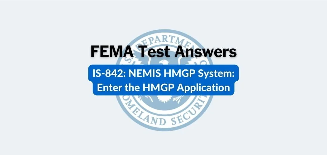 FEMA IS-842 Test Answers