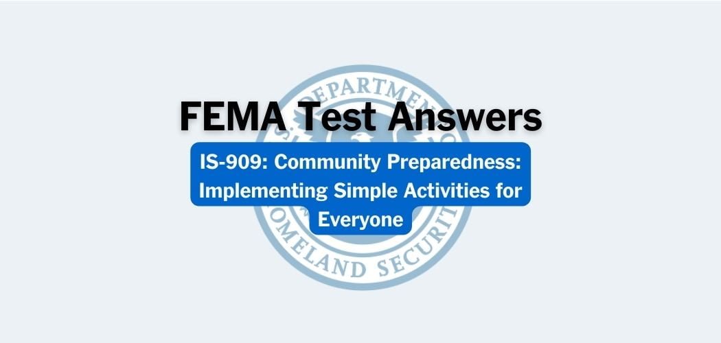 FEMA IS-909 Test Answers