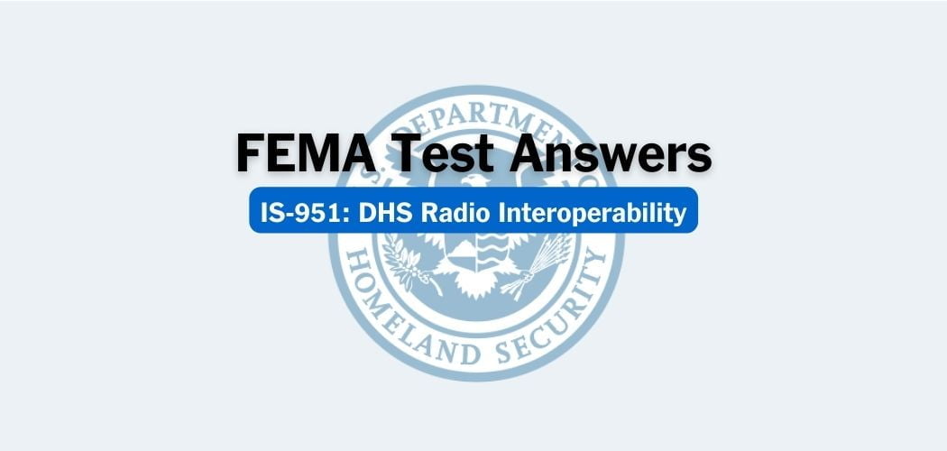 FEMA IS-951 Test Answers
