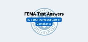 FEMA IS-1100 Test Answers