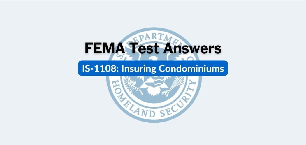 FEMA IS-1108 Test Answers