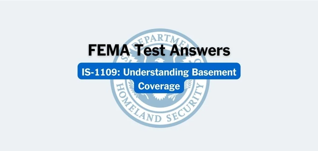 FEMA IS-1109 Test Answers