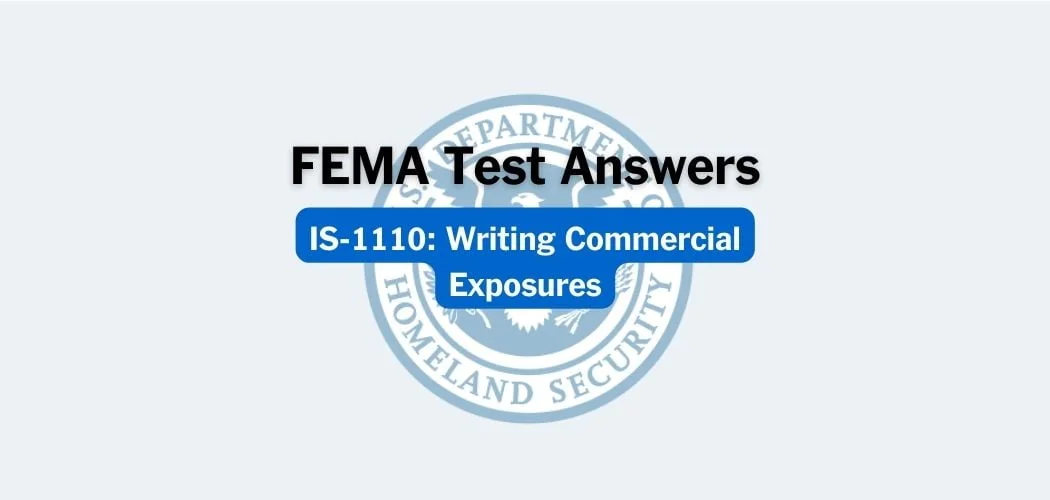 FEMA IS-1110 Test Answers