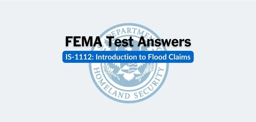 FEMA IS-1112 Test Answers