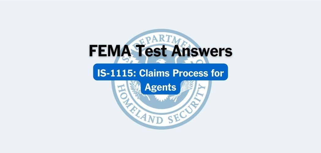 FEMA IS-1115 Test Answers