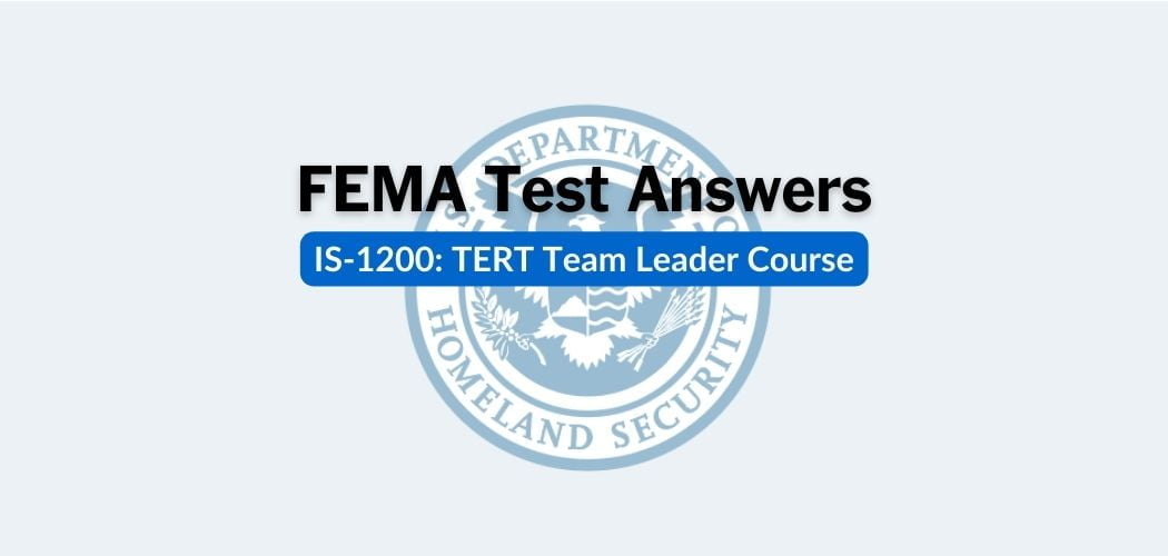 FEMA IS-1200 Test Answers