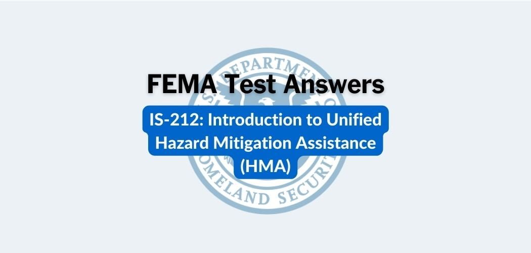FEMA IS-212 Test Answers