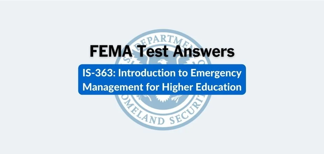 FEMA IS-363 Test Answers