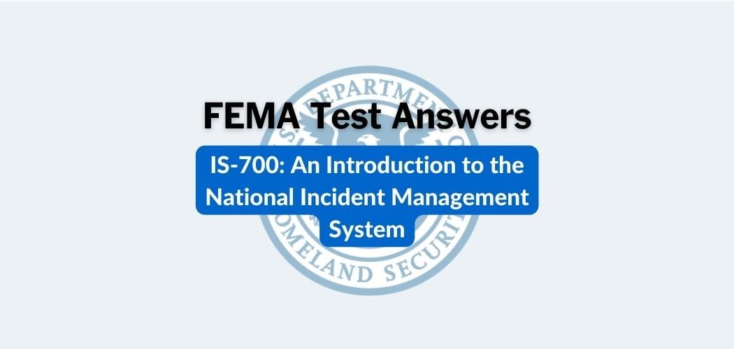 FEMA IS-700 Test Answers