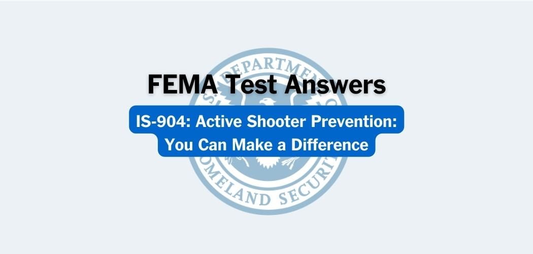 FEMA IS-904 Test Answers