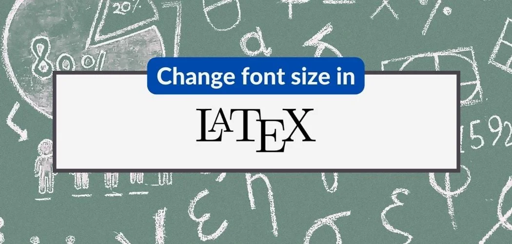 Change font-size in LaTeX
