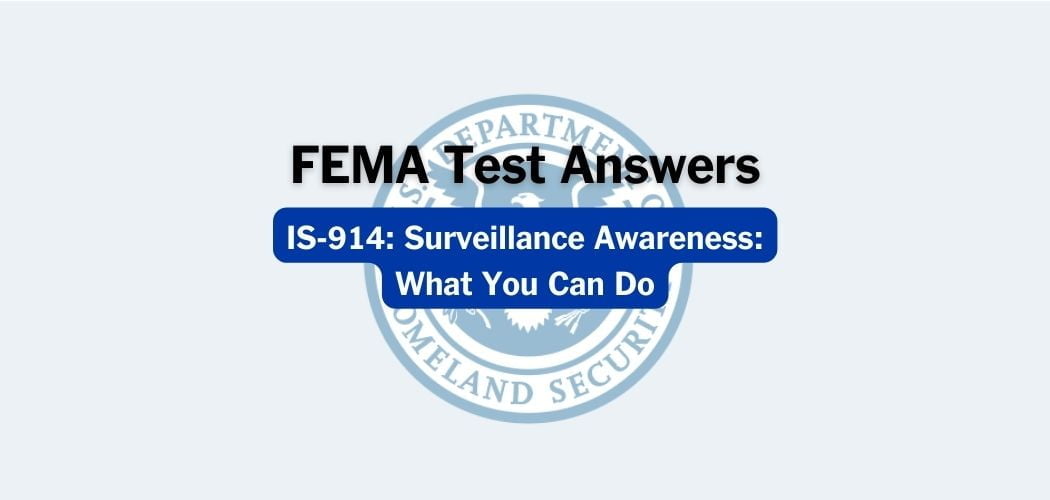 FEMA IS-914 Test Answers