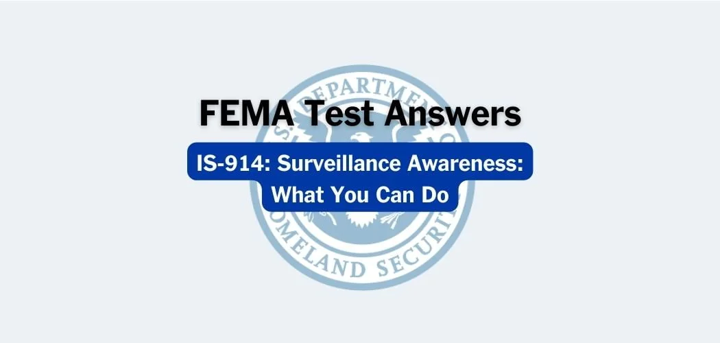 FEMA IS-914 Test Answers