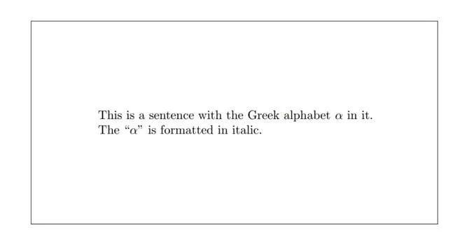 greek letter italic