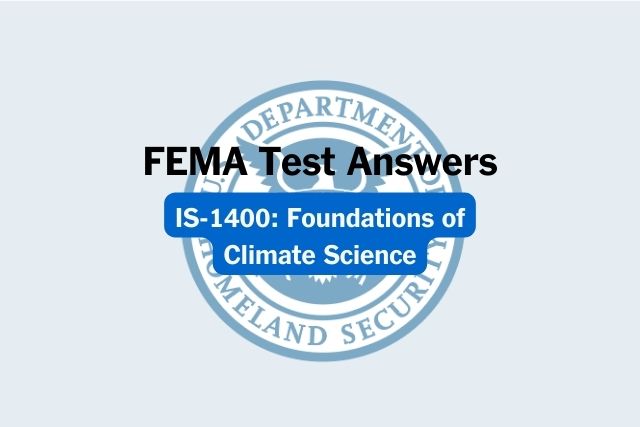 FEMA IS-1400: Foundations of Climate Science